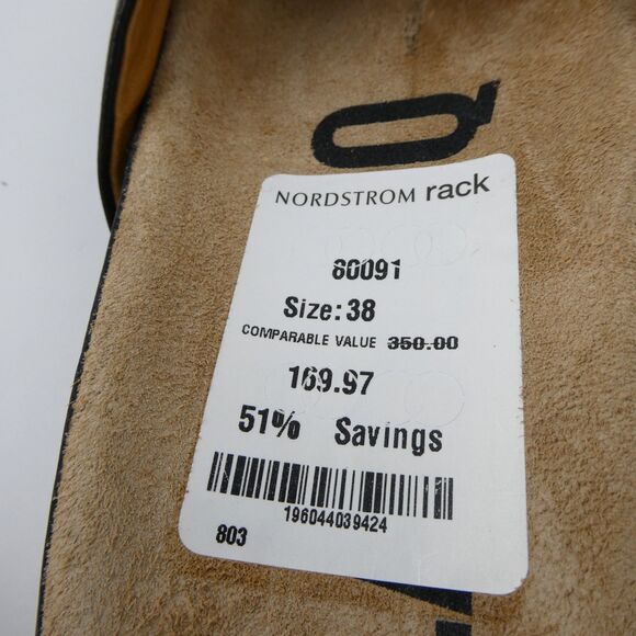 LABUCQ Mo Slide Black Nappa Cross Sandals Women's Sz US:8 - EU:38 Retail $350 - Picture 8 of 11